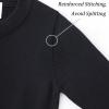 imageUMELOK Girls Cardigans Sweater Cotton Button Solid Long Sleeve Knit SweatersBlack