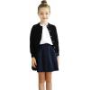 imageUMELOK Girls Cardigans Sweater Cotton Button Solid Long Sleeve Knit SweatersBlack