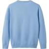imageUMELOK Girls Cardigans Sweater Cotton Button Solid Long Sleeve Knit SweatersBlue