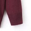 imageUMELOK Girls Cardigans Sweater Cotton Button Solid Long Sleeve Knit SweatersBurgundy