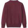 imageUMELOK Girls Cardigans Sweater Cotton Button Solid Long Sleeve Knit SweatersBurgundy