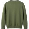 imageUMELOK Girls Cardigans Sweater Cotton Button Solid Long Sleeve Knit SweatersDeep Green