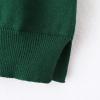 imageUMELOK Girls Cardigans Sweater Cotton Button Solid Long Sleeve Knit SweatersForest Green