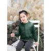 imageUMELOK Girls Cardigans Sweater Cotton Button Solid Long Sleeve Knit SweatersForest Green