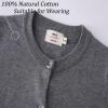 imageUMELOK Girls Cardigans Sweater Cotton Button Solid Long Sleeve Knit SweatersGrey