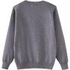 imageUMELOK Girls Cardigans Sweater Cotton Button Solid Long Sleeve Knit SweatersGrey