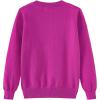 imageUMELOK Girls Cardigans Sweater Cotton Button Solid Long Sleeve Knit SweatersHot Pink