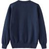 imageUMELOK Girls Cardigans Sweater Cotton Button Solid Long Sleeve Knit SweatersNavy
