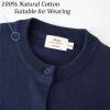 imageUMELOK Girls Cardigans Sweater Cotton Button Solid Long Sleeve Knit SweatersNavy