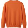 imageUMELOK Girls Cardigans Sweater Cotton Button Solid Long Sleeve Knit SweatersOrange