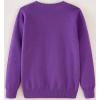 imageUMELOK Girls Cardigans Sweater Cotton Button Solid Long Sleeve Knit SweatersPurple