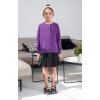 imageUMELOK Girls Cardigans Sweater Cotton Button Solid Long Sleeve Knit SweatersPurple