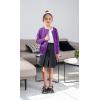 imageUMELOK Girls Cardigans Sweater Cotton Button Solid Long Sleeve Knit SweatersPurple