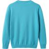 imageUMELOK Girls Cardigans Sweater Cotton Button Solid Long Sleeve Knit SweatersSky Blue