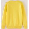 imageUMELOK Girls Cardigans Sweater Cotton Button Solid Long Sleeve Knit SweatersYellow