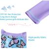 imageUMELOK Girls Long Sleeve Rash Guard One Piece Swimsuits with UV Protection SunsuitBlue  Butterfly