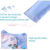 imageUMELOK Girls Long Sleeve Rash Guard One Piece Swimsuits with UV Protection SunsuitBlue Pink Flower