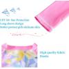 imageUMELOK Girls Long Sleeve Rash Guard One Piece Swimsuits with UV Protection SunsuitColorful Leaves