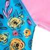 imageUMELOK Girls Long Sleeve Rash Guard One Piece Swimsuits with UV Protection SunsuitColorful Roses