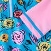 imageUMELOK Girls Long Sleeve Rash Guard One Piece Swimsuits with UV Protection SunsuitColorful Roses