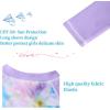 imageUMELOK Girls Long Sleeve Rash Guard One Piece Swimsuits with UV Protection SunsuitLight Purple Large Flower