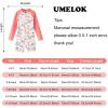 imageUMELOK Girls Long Sleeve Rash Guard One Piece Swimsuits with UV Protection SunsuitPink Flamingos