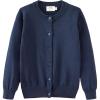 imageUMELOK Girls Cardigans Sweater Cotton Button Solid Long Sleeve Knit SweatersNavy
