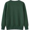 image:imageUMELOK Girls Cardigans Sweater Cotton Button Solid Long Sleeve Knit SweatersFlower Button Green