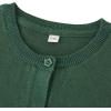 image:imageUMELOK Girls Cardigans Sweater Cotton Button Solid Long Sleeve Knit SweatersFlower Button Green