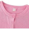 image:imageUMELOK Girls Cardigans Sweater Cotton Button Solid Long Sleeve Knit SweatersFlower Button Pink