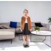 image:imageUMELOK Girls Cardigans Sweater Cotton Button Solid Long Sleeve Knit SweatersKhaki