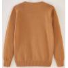 image:imageUMELOK Girls Cardigans Sweater Cotton Button Solid Long Sleeve Knit SweatersKhaki