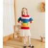 image:imageUMELOK Girls Cardigans Sweater Cotton Button Solid Long Sleeve Knit SweatersRainbow 3