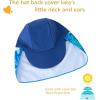 image:imageUMELOK Baby Boys UPF 50 Sun Protection One Piece Rashguard Swimsuit with Snap BottomBlue  Dolphin