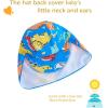 image:imageUMELOK Baby Boys UPF 50 Sun Protection One Piece Rashguard Swimsuit with Snap BottomBright Blue  Dinosaur