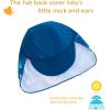 image:imageUMELOK Baby Boys UPF 50 Sun Protection One Piece Rashguard Swimsuit with Snap BottomLake Blue  Sailboat