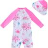 image:imageUMELOK Baby Girl Swimsuit Infant UPF 50 Bathing Suit Size MonthsPink  Sea Creatures