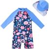 image:imageUMELOK Baby Girl Swimsuit Infant UPF 50 Bathing Suit Size MonthsBlue  Periwinkle